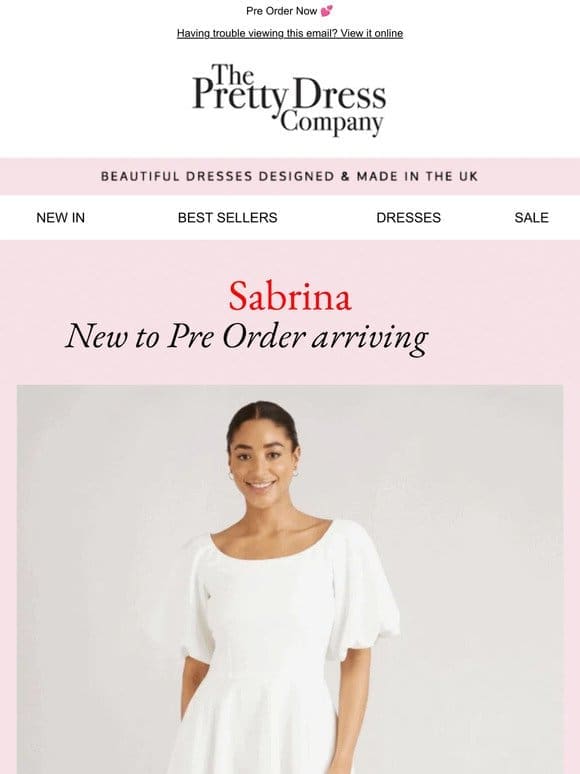 Sabrina Midi Dress， new to Pre Order