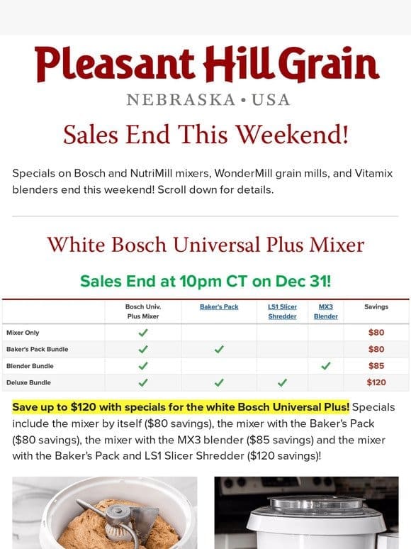Sales End This Weekend! — PHG Newsletter