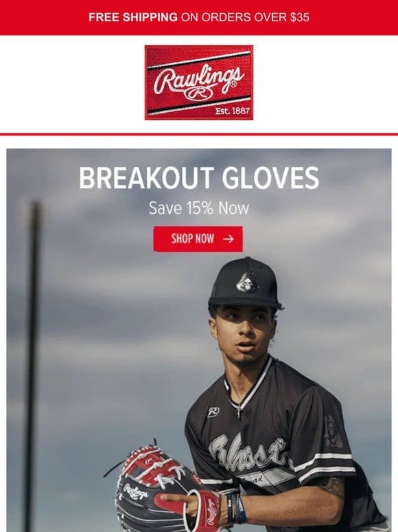 Save 15% on Breakout Youth Gloves