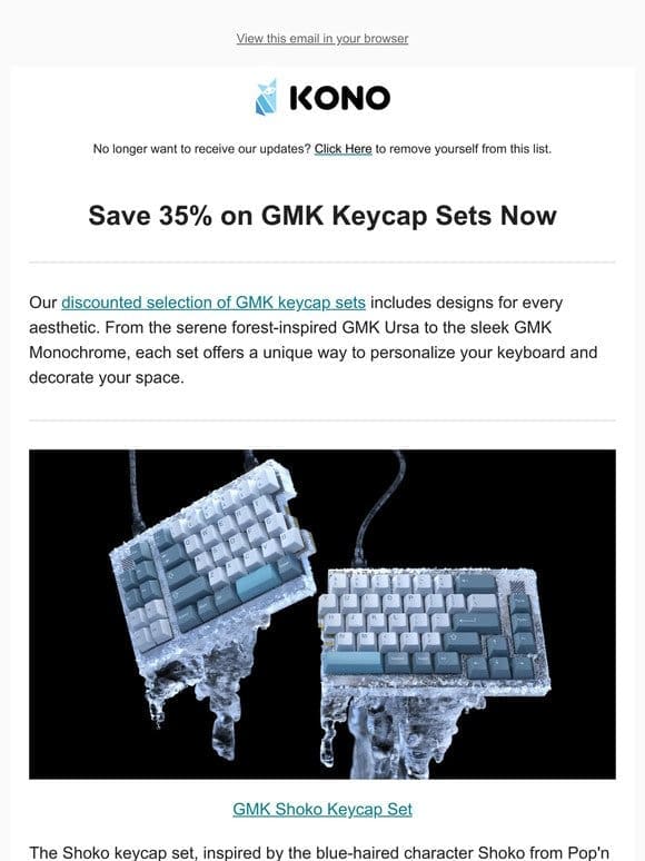 Save 35% on GMK Keycap Sets Now