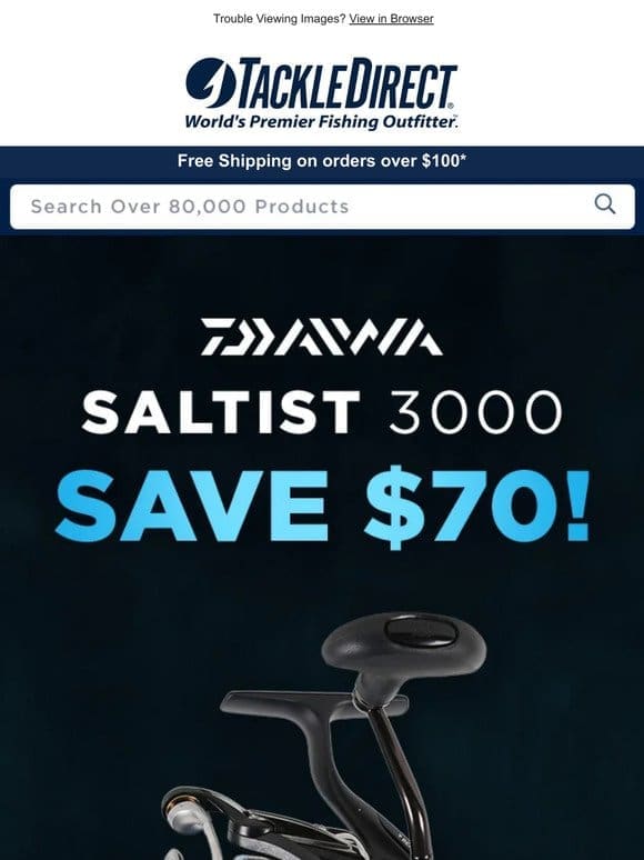 Save $70! Daiwa Saltist 3000 In-Stock Today