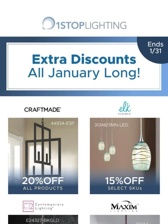 Save Up To 20% Off This January