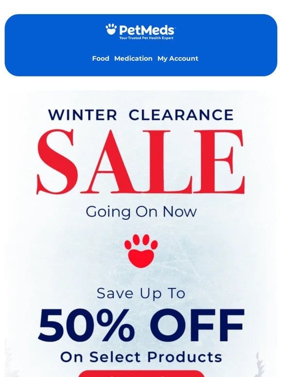 Save Up to 50% during our Winter Clearance Sale!