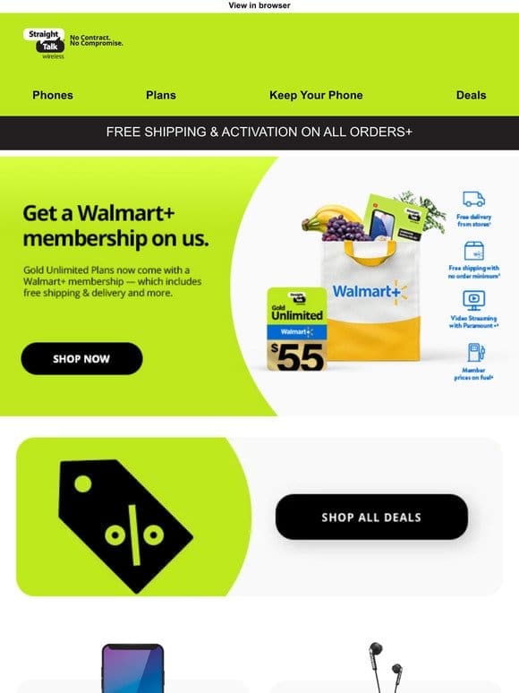 Save even more with a Walmart+ membership on us!