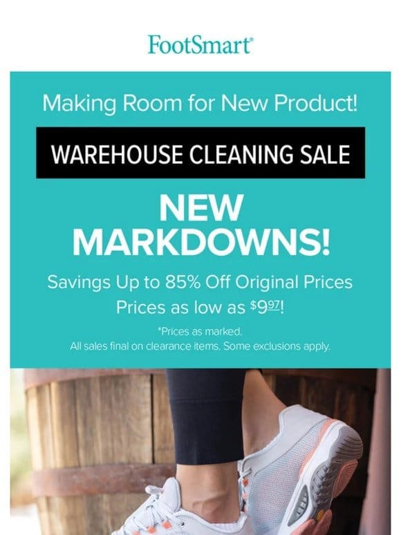 Savings up to 85% with Styles Under $10! Warehouse Cleaning Sale!