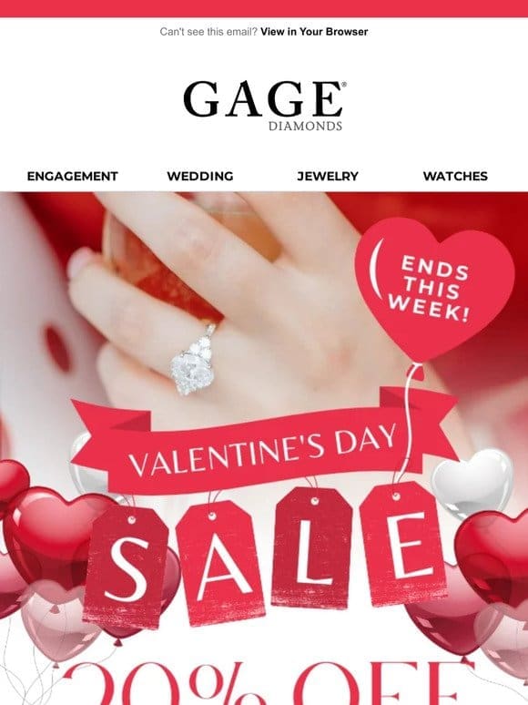 Say YES To 20% Off Engagement Rings!