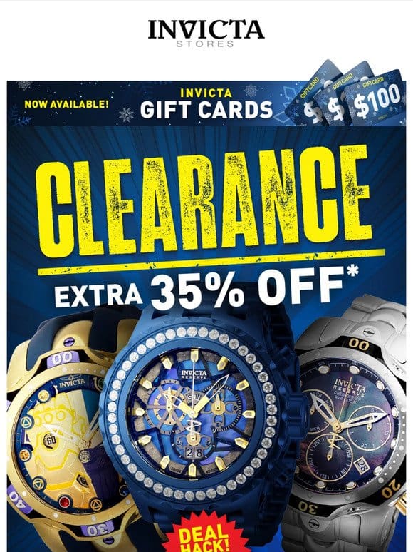 Score BIG❗ EXTRA 35% OFF Clearance Watches!!!