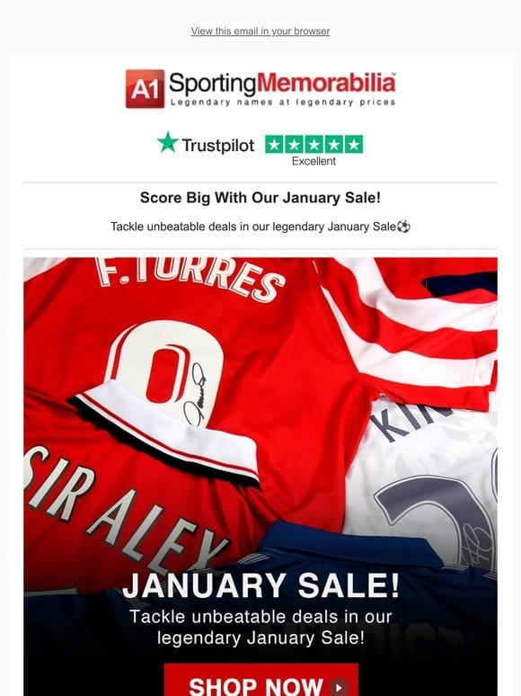 Score Big With Our January Sale!⚽