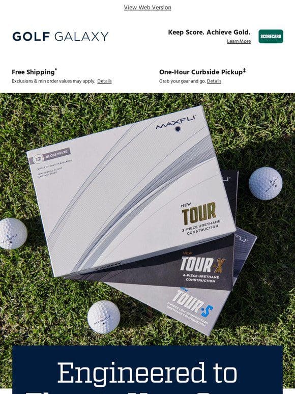 Score  exclusive  Maxfli Tour golf balls