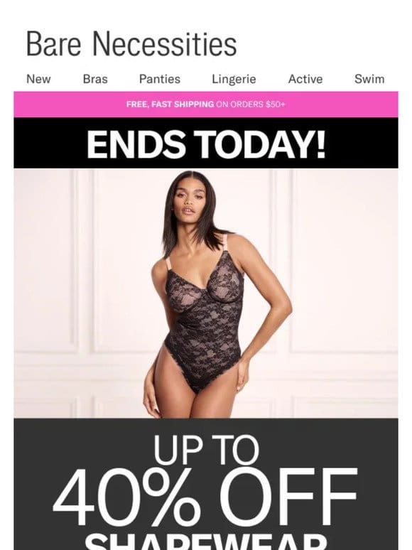 Sculpt Your Style: Up To 40% Off Shapewear Ends Today!