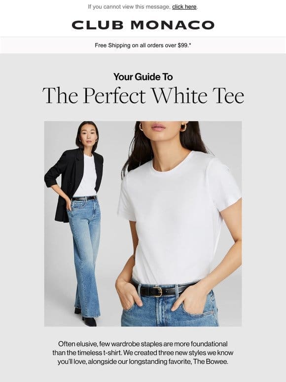 Searching For The Perfect White Tee?