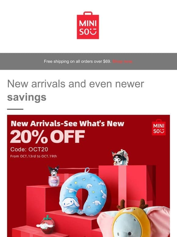 See What’s New in Miniso