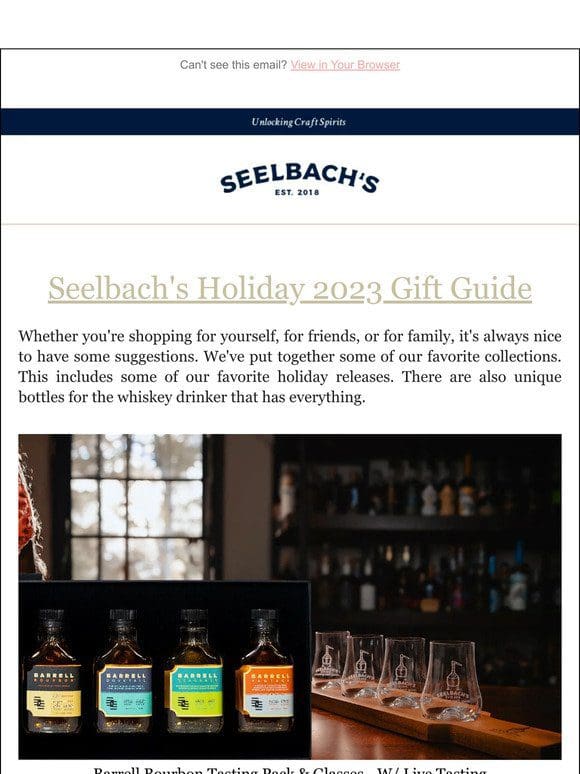 Seelbach’s Holiday 2023 Gift Guide