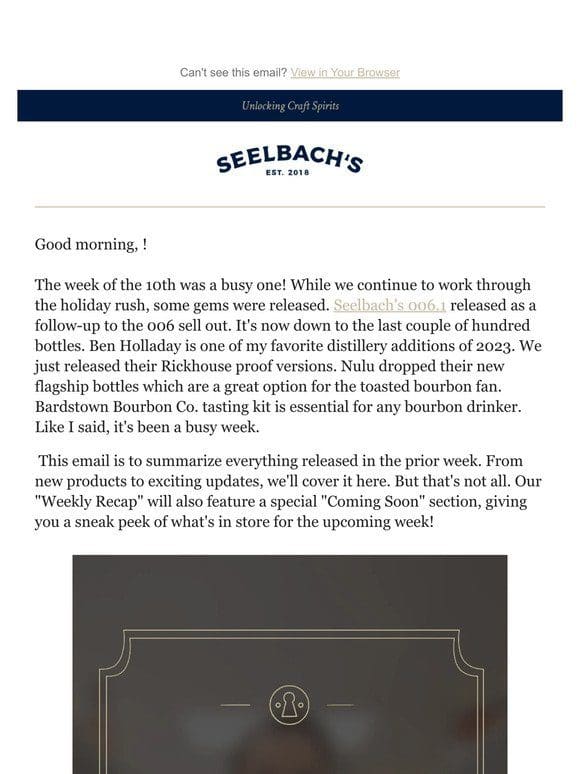 Seelbach’s Week In Review – 12.17.23