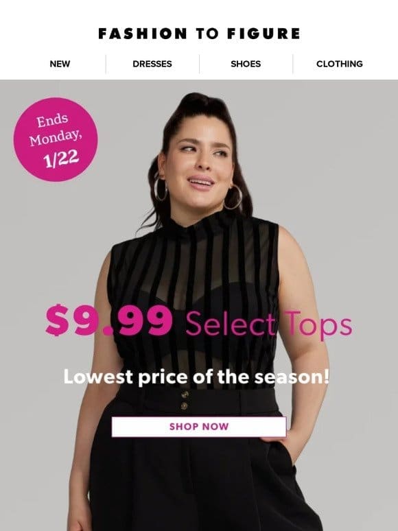 Select Tops Sale – Limited Time!