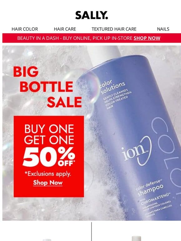 Self-Care Mode: ON | Shop The Big Bottle Sale: Buy One Get One 50% OFF