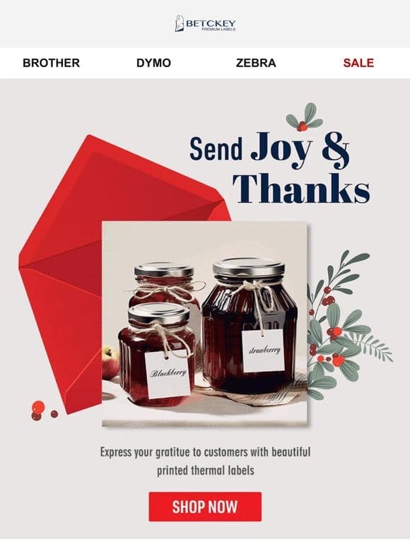 Send Joy with Beautiful Labels