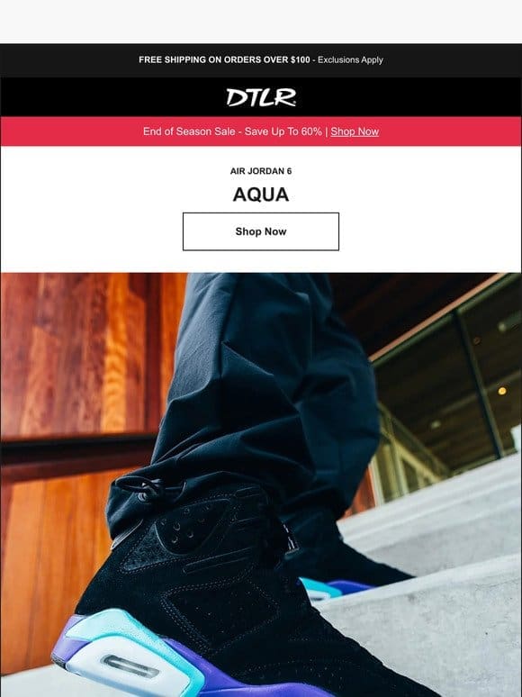 Set To Drop   Air Jordan 6 Aqua