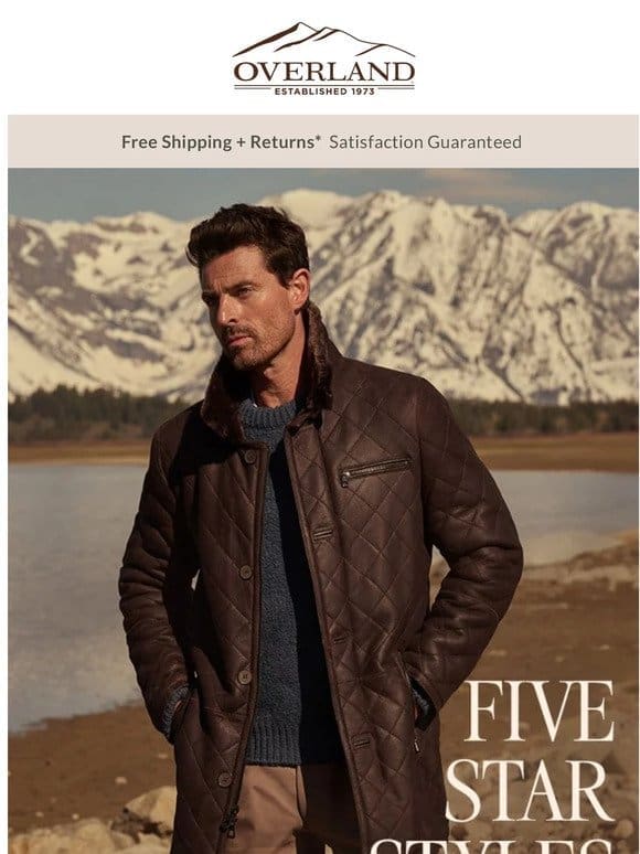 Sheepskin Coats with Rave Five-Star Reviews