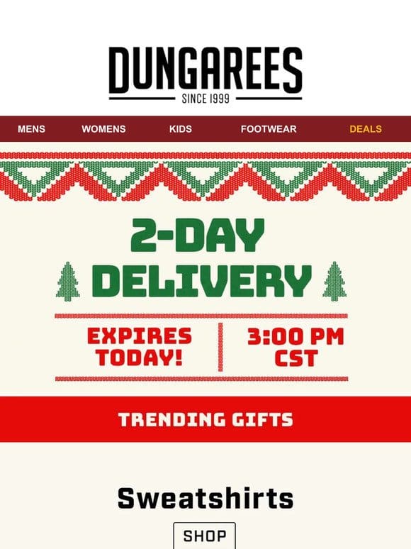 Shipping Alert: Last Call for 2-Day Christmas Delivery