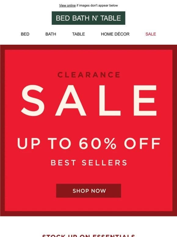 Shop Best Sellers ⭐ Up To 60% Off Clearance Sale