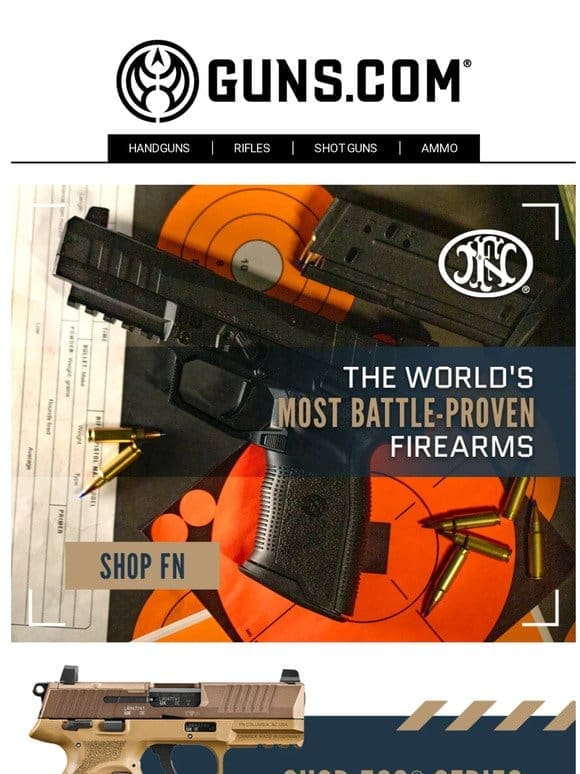 Shop FN – The World’s Most Battle-Proven Firearms