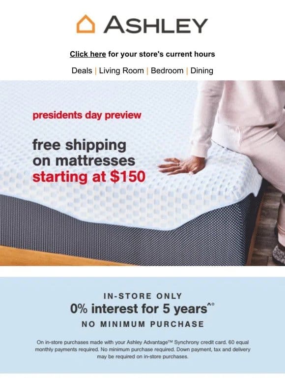 Shop Now & Save: Free Shipping on Mattresses
