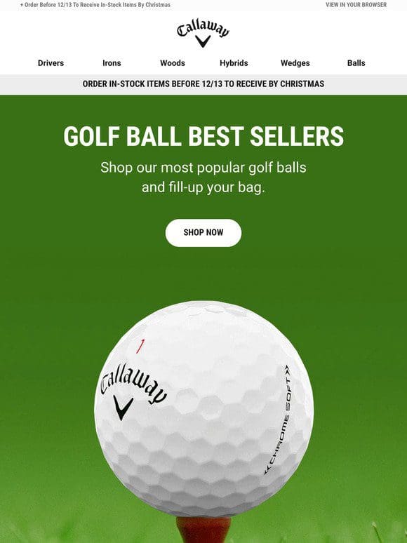Shop Our Top Selling Golf Balls
