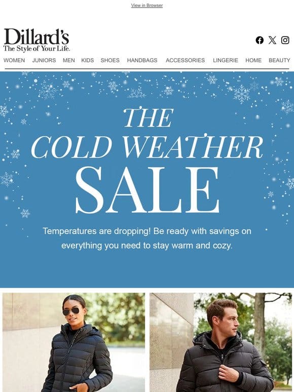 Shop The Cold Weather Sale