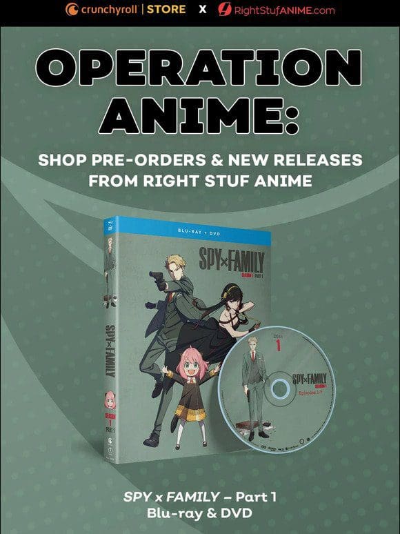 Shop Top Secret Anime Releases and Pre-orders