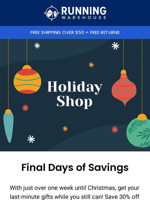 Shop the Final Days of Savings!
