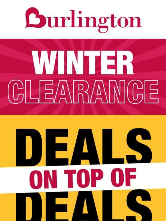 Shop the winter clearance event for WOW savings