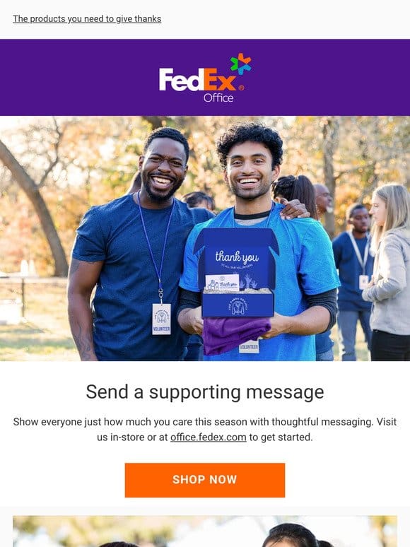 Show appreciation with FedEx Office