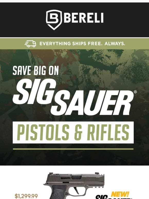 Sig Sauer Sale! Big Savings on Sig Sauer Firearms