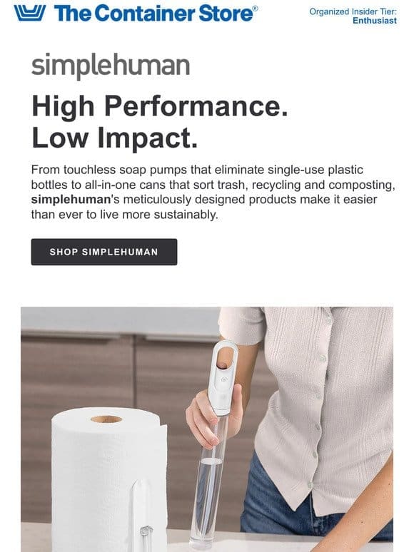 Simplehuman – Sustainably Sound Solutions