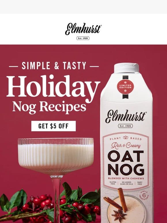 Sip， sipped， almost gone! OatNog is departing soon…
