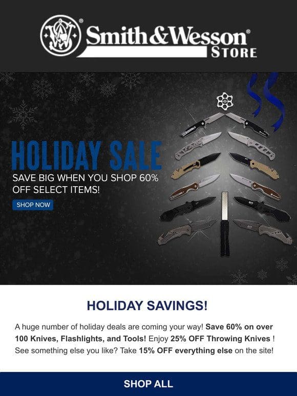Site-Wide Holiday Deals Inside!