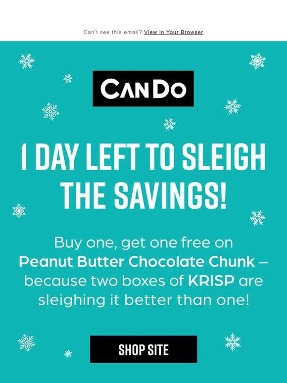Sleigh with these savings!