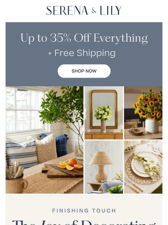 Small moments， a big sale + free shipping.