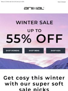 Snow Way! Up To 55% Off Winter Sale