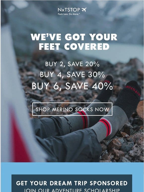 Socks & Savings for Your Feet!