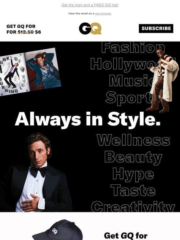 Special Message: You just landed GQ for only $6