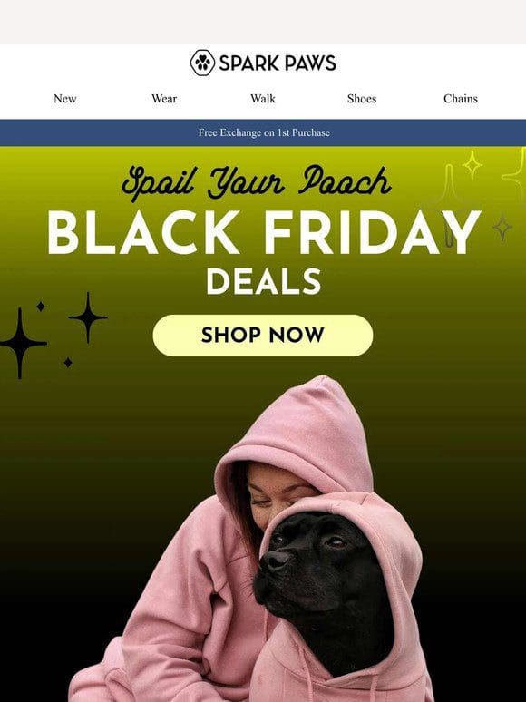 Spoil Your Dog This Black Friday Weekend! ❤️