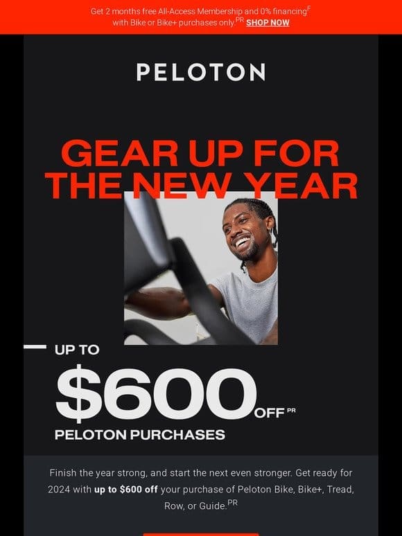 Start 2024 off right with Peloton