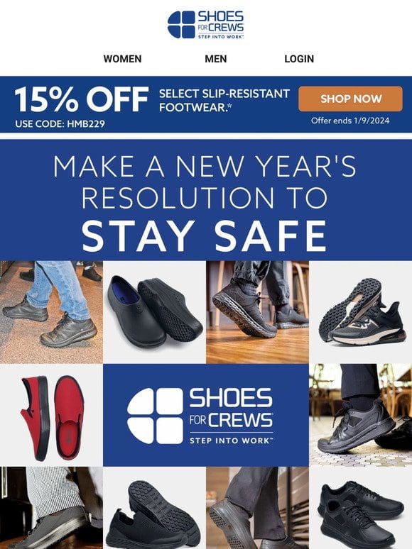 Stay Safe in 2024 With a Fresh Pair of Slip-Resistant Shoes