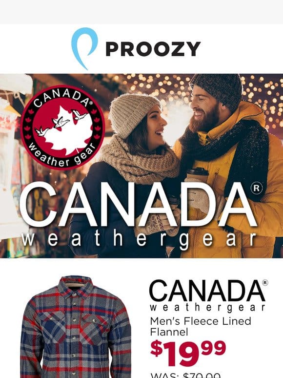 Stay warm with Canada Weather Gear! ❄️