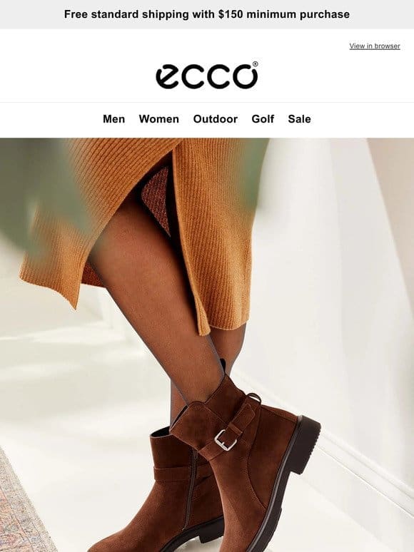 Step out with confidence in the ECCO METROPOLE collection