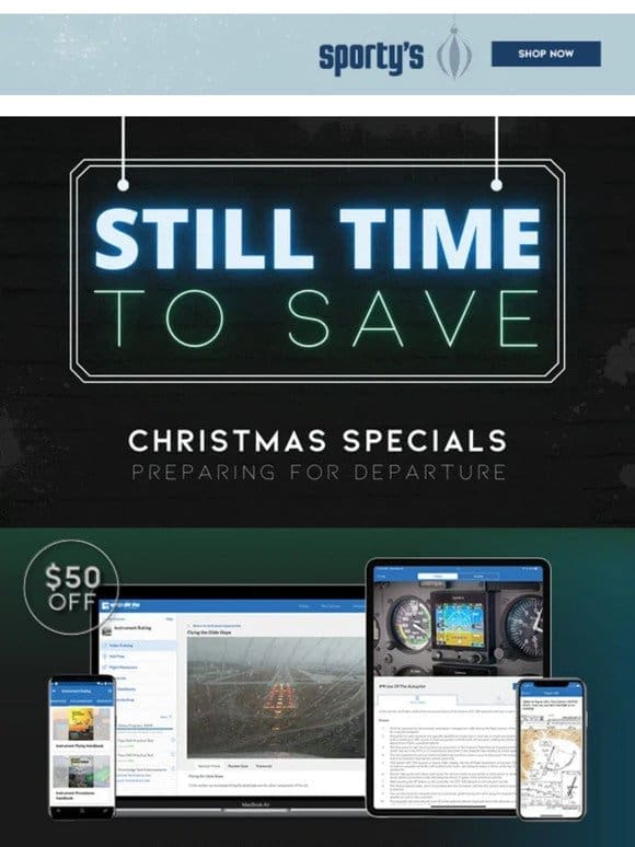 Still time to save