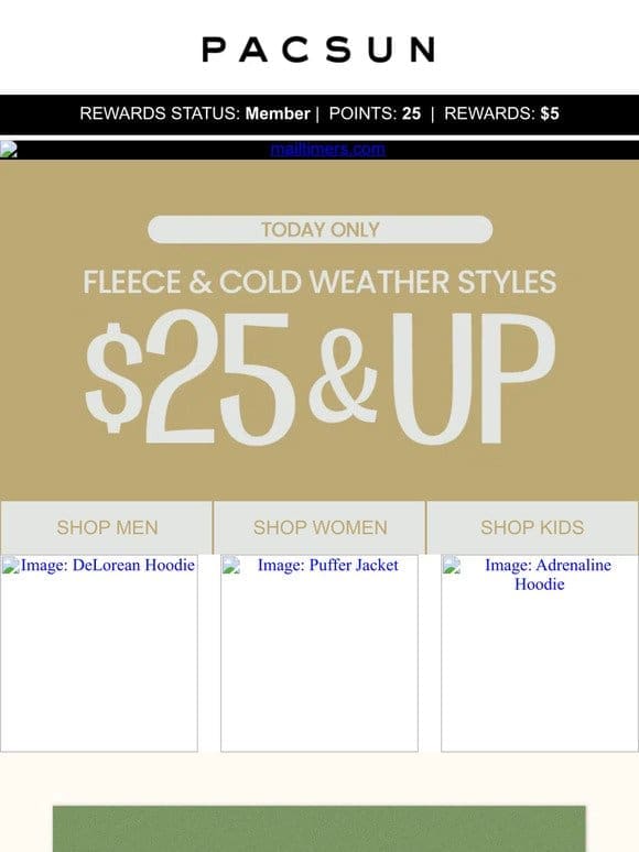 Stock Up Now: $25 Fleece & Cold Weather Styles