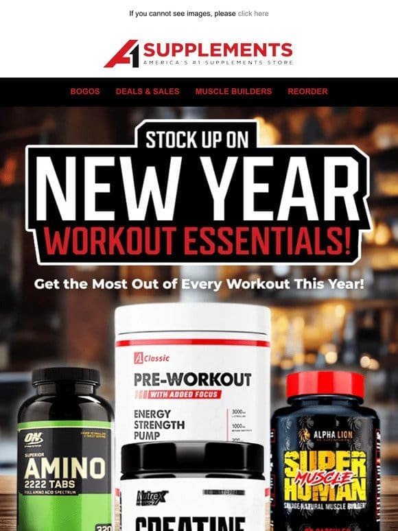 Stock Up on New Year Workout Essentials!